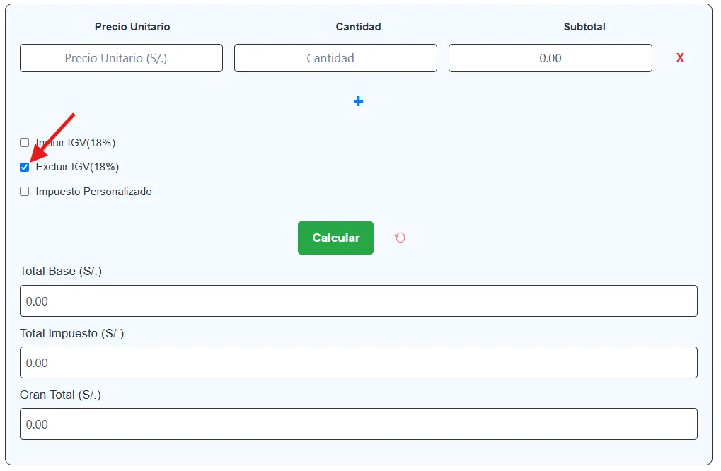 ¿Cómo se saca el igv de una factura?