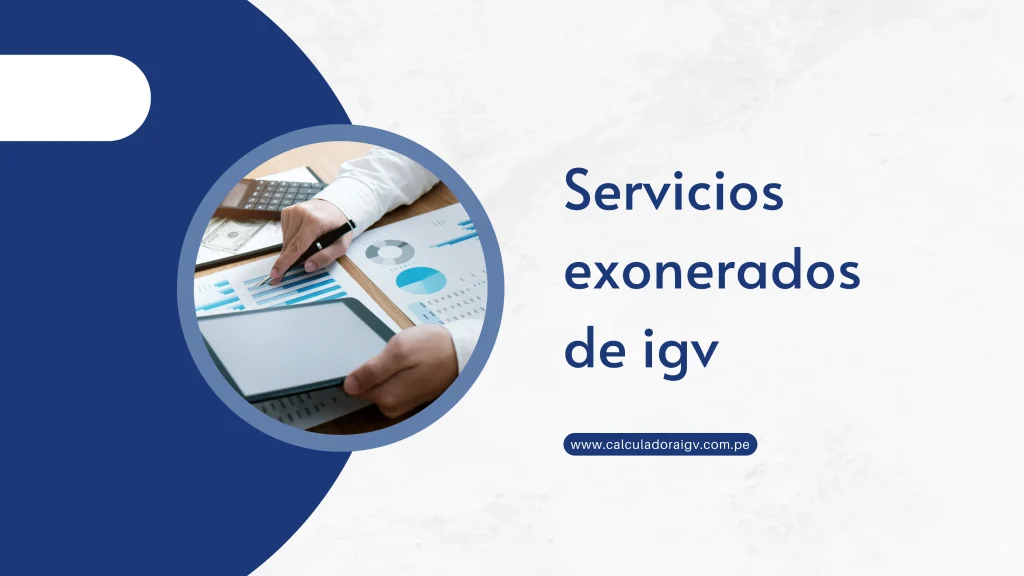 Servicios exonerados de igv