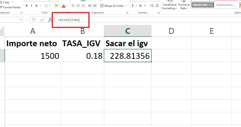 Cómo Calcular el IGV en Excel