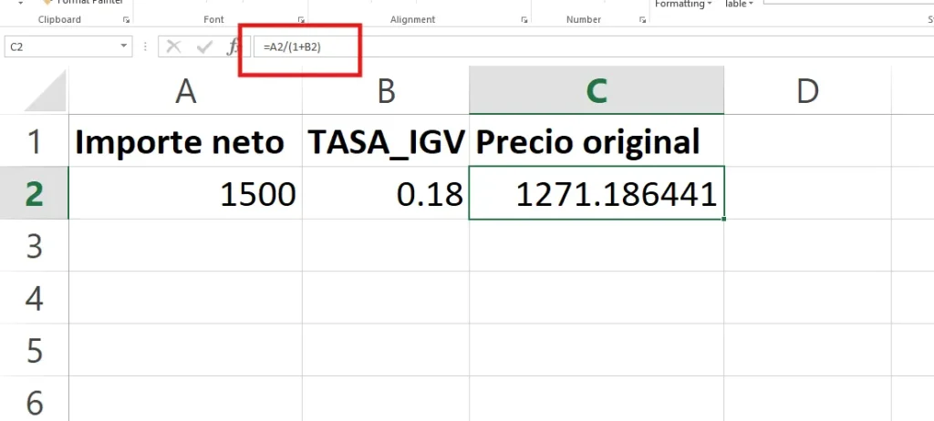 Cómo Calcular el IGV en Excel
