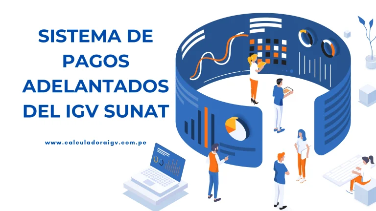Sistema de pagos adelantados del igv sunat