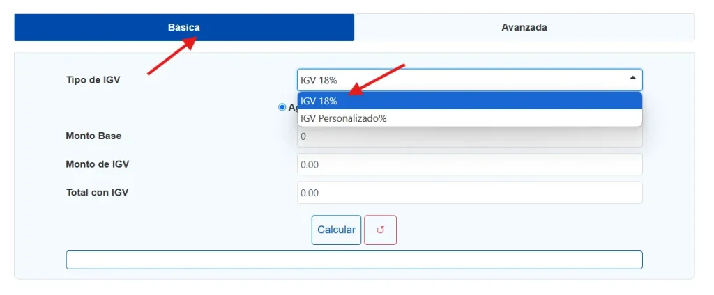 ¿Cómo utilizar la calculadora IGV?