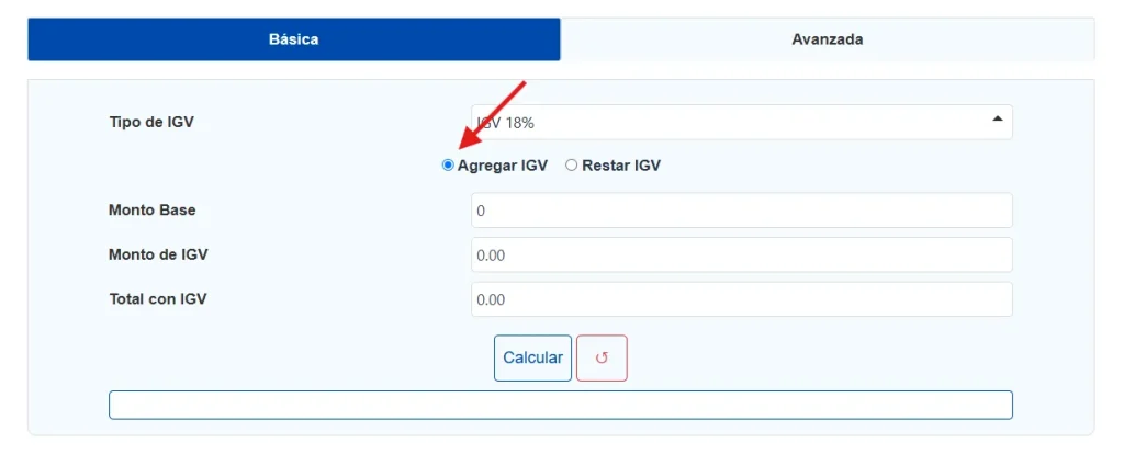 ¿Cómo utilizar la calculadora IGV?