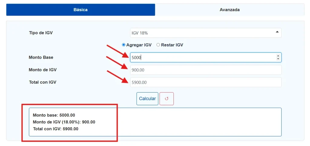 ¿Cómo utilizar la calculadora IGV?